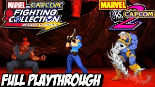 MARVEL vs CAPCOM Fighting Collection quotMARVEL VS CAPCOM 2  CABLEAKUMAJILLquot Playthrough Gameplay [upl. by Annazor]