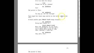 Screenwriting Formatting 101 Using the doubledash [upl. by Ankeny842]