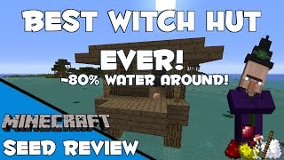 The Perfect Witch Hut  Minecraft 172 Seed [upl. by Natasha]