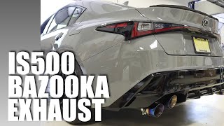 2022 Lexus IS500 Bazooka Exhaust  RR Racing Valvetronic [upl. by Vey374]