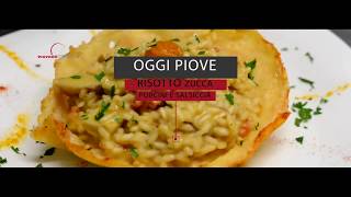 Piovono Ricette  Risotto con zucca porcini e salsiccia  01112017 [upl. by Dimond69]