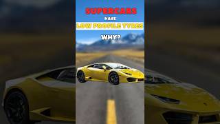 Why Supercars have low profile tyres ll facts science thecurioushindu supercars [upl. by Eldnar929]