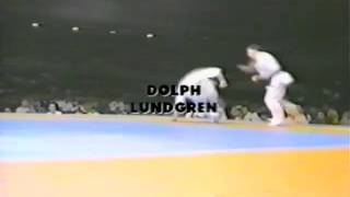 Dolph Lundgren at 5th World Kyokushin Karate Tournament 1991 demo [upl. by Inalej]