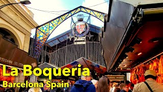 Merkat Boqueria  Quick Walk Through  Barcelona Spain [upl. by Quinn]