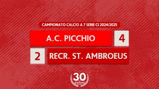 HIGHLIGHTS • Campionato Calcio a 7 Serie C1 20242025  AC Picchio v Recreativo St Ambroeus [upl. by Itnuahsa228]