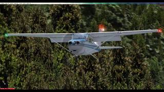 Cessna 172 landing at Locher Airfield  FSX [upl. by Frederic]