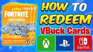 How to REDEEM Fortnite VBucks on ALL Consoles Full Guide [upl. by Billy]