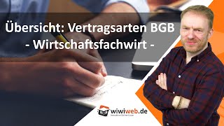 Übersicht Vertragsarten BGB für BWLWirtschaftsfachwirt ► wiwiwebde [upl. by Ameg523]