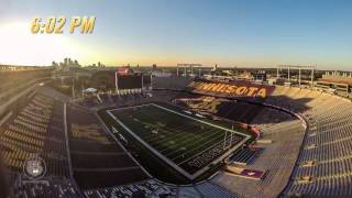 VikingsGophers Time Lapse 48 Hours of Minnesota Football Gameday [upl. by Eelrebmik]