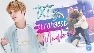 Hueningkai being the STRONGEST member in TXT [upl. by Normy985]