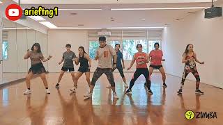 Finesse Remix  Bruno Mars feat Cardi B  Zumba Choreography  ZIN Arief [upl. by Epuladaugairam660]