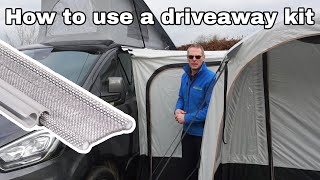 How to connect your driveaway awning to your campervan with a driveaway kit [upl. by Iggep93]