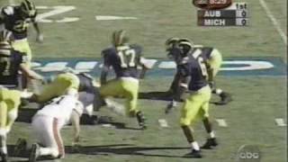 2001 Citrus Bowl Michigan 31 Auburn 28 PART 1 [upl. by Leschen427]