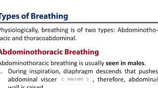 Types of Breathing  Abdominothoracic amp Thoracoabdominal [upl. by Craner566]