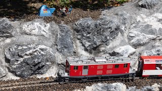 Baubericht 2022  4 Outdoor Etappe unserer LGB Gartenbahn mit Kamerafahrt durch den Neubau [upl. by Yseult]