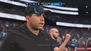 Patriots vs Panthers Madden 24 PS5 Gameplay  MUNDO GAMER BRASIL [upl. by Noda]