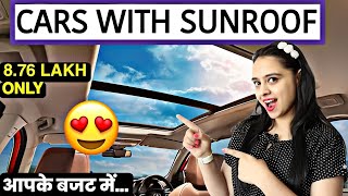 Top 5 Cheapest Sunroof Car under 10 lakhs in india😍Top 5 Affordable Cars Under 10 lakhs with Sunroof [upl. by Grimbald840]