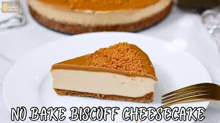 NO BAKE BISCOFF CHEESECAKE [upl. by Ezri752]