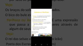 Catacrese e perífrase figuras de linguagem [upl. by Adnilemreh]