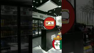 La cajera volada del Oxxo shorts countryballs [upl. by Losiram610]