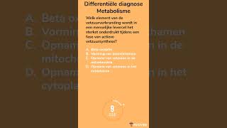 Differentiële diagnose Metabolisme 1 geneeskunde biomedische metabolisme verbranding dokter [upl. by Havot340]