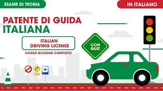 Corso completo per la Patente Italiana A B in Italiano e Inglese  Corso di patente di guida [upl. by Hauser]