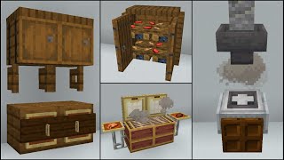 Minecraft 40 Kitchen Build Hacks and Ideas [upl. by Katzman]