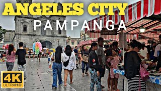 4K PAMPANGA PHILIPPINES WALKING TOURANGELES CITY [upl. by Jaala]