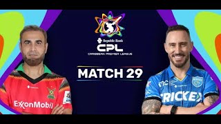 cpl match today  cpl match 29  cpl match today highlight match27 cricketteam cpl cricketworld7 [upl. by Otreblig]