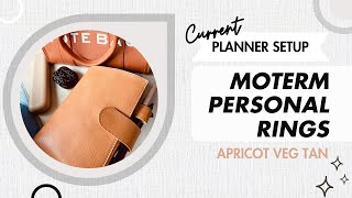 Current Personal Planner Flip  Moterm Apricot Personal Rings  2023 Planner Walkthrough planning [upl. by Teevens]