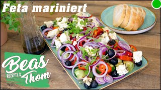 Griechischer Bauernsalat  ein beliebter bunter Salat [upl. by Ellenor824]