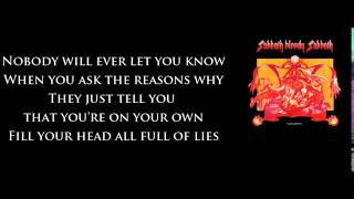 Black Sabbath  Sabbath Bloody Sabbath Lyrics HQ [upl. by Lillywhite609]