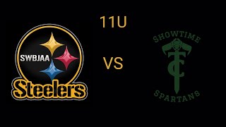 11u Treasure Coast Spartans Vs 11u SWBJAA Steelers Game 2 [upl. by Ardnosac]