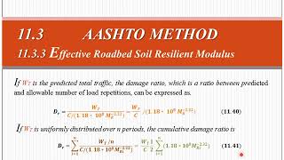 Pavement sructural design 9  flexible structural design Effective Roadbed Soil Resilient Modulus [upl. by Asnarepse375]