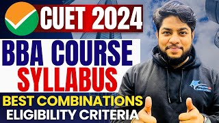 CUET 2024 BBA entrance exam syllabus New University list exam pattern complete details [upl. by Castra867]