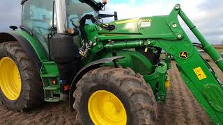 2024 John Deere 6R 150 45 Litre 4Cyl Diesel Tractor 165  177 HP with Loader amp Straw Blower [upl. by Bronk11]