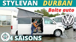 4 SAISONS  Présentation STYLEVAN DURBAN Boite Auto Volkswagen Collection 2023 Instant CampingCar [upl. by Ube]