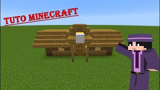 TUTO Minecraft Comment faire une maison de berger des plaines Structure naturelle PNJ [upl. by Weitzman]