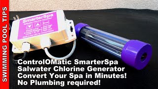 SmarterSpa Saltwater System  Convert Your Spa to Salt without Any Replumbing in Minutes [upl. by Killie]