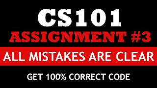 CS101 Assignment 3 Complete Solution with Coding  100 Correct Solution  Khaliq Mirza Official [upl. by Euqitsym]