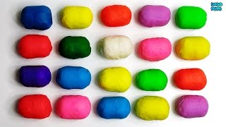 Surprise Eggs with Play Doh 20 Surprise Eggs Wildlife ToysLearn colours [upl. by Jammin]