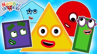 Explorer les Formes🟡🟩 Compilation pour enfants  Apprenez à compter 123  Numberblocks français [upl. by Agatha]