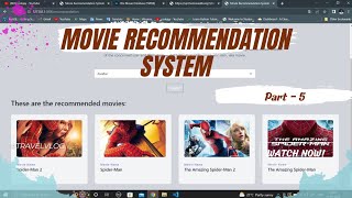 Website designing for machine learning project  Movie Recommender system  Deploy ML project [upl. by Kalina]