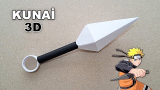 KAĞITTAN 3D KUNAİ YAPIMI   How To Make a Paper Kunai [upl. by Farmelo807]