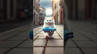 Cat Car Toy Got Stolen 😿 cat kitten cute [upl. by Trebmal]