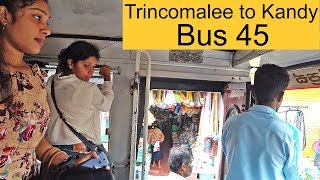 A bus 45 from Trincomalee to Kandy Sri Lanka [upl. by Akirahs]