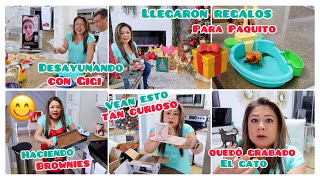 Desayunando con GIGIque se siente cuando los HIJOS se VAN🗽Regalos de PAQUITO🦜el GATO salió Video🐈‍⬛ [upl. by Nylaras]