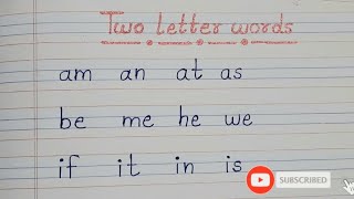 Two letter words in EnglishBasic englishTwo letter words2 letter words [upl. by Sina]