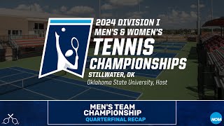 2024 NCAA Mens Tennis Team Quarterfinal Highlights [upl. by Trudie]