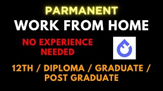 PERMANENT WORK FROM HOME  Fresher jobs 2024 [upl. by Acinorrev946]